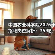 中国农业科学院2026年招聘岗位解析：359职位全面解读(图3)