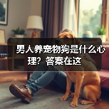 男人养宠物狗是什么心理？答案在这 - 辰飞雨新生家伴