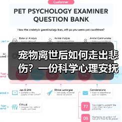 宠物离世后如何走出悲伤？一份科学心理安抚指南(图1)