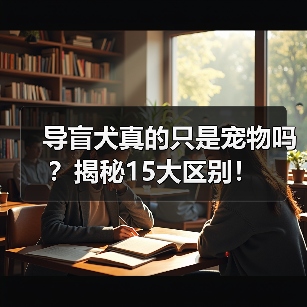导盲犬真的只是宠物吗？揭秘15大区别！(图2)