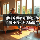 猫咪吃猫粮为何会拉稀？揭秘消化系统反应与应对之道(图3)