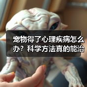 宠物得了心理疾病怎么办？科学方法真的能治 - 辰飞雨新生家伴