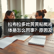 拉布拉多吐黄黄粘稠液体是怎么回事？原因及处理方法(图1)