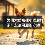 为何大猫咬住小猫后脖子？友谊背后的守望与信任(图1)