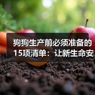 狗狗生产前必须准备的15项清单：让新生命安全出生(图2)
