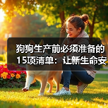 狗狗生产前必须准备的15项清单：让新生命安全出生(图4)