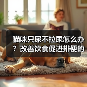猫咪只尿不拉屎怎么办？改善饮食促进排便的实用方法(图1)