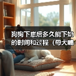 狗狗下崽后多久能下奶的时间和过程（母犬哺乳期的重要性和注意事项）(图1)