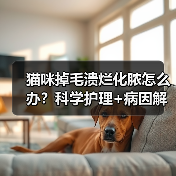 猫咪掉毛溃烂化脓怎么办？科学护理+病因解析(图1)