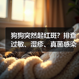 狗狗突然起红斑?排查过敏、湿疹、真菌感染等诱因(图1) 狗狗突然起红斑?排查过敏、湿疹、真菌感染等诱因(图1)