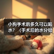 小狗手术后多久可以喝水？（手术后的水分摄取是关键，注意饮水时间和方式）(图4)