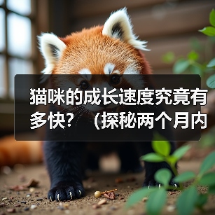 猫咪的成长速度究竟有多快?(探秘两个月内猫咪的惊人成长之旅)(图1) 猫咪的成长速度究竟有多快?(探秘两个月内猫咪的惊人成长之旅)(图1)