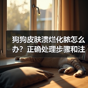 狗狗皮肤溃烂化脓怎么办?正确处理步骤和注意事项(图3) 狗狗皮肤溃烂化脓怎么办?正确处理步骤和注意事项(图1)