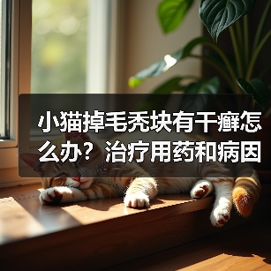 小猫掉毛秃块有干癣怎么办?治疗用药和病因排查(图3) 小猫掉毛秃块有干癣怎么办?治疗用药和病因排查(图2)