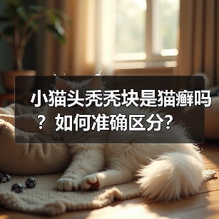 小猫头秃秃块是猫癣吗?如何准确区分?(图1) 小猫头秃秃块是猫癣吗?如何准确区分?(图1)