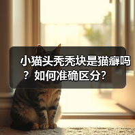 小猫头秃秃块是猫癣吗?如何准确区分?(图4) 小猫头秃秃块是猫癣吗?如何准确区分?(图4)