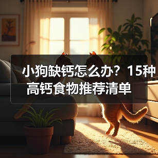 小狗缺钙怎么办?15种高钙食物推荐清单(图1) 小狗缺钙怎么办?15种高钙食物推荐清单(图1)