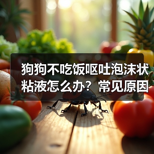 狗狗不吃饭呕吐泡沫状粘液怎么办？常见原因及应对方法(图1)