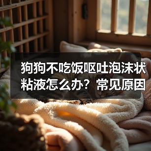 狗狗不吃饭呕吐泡沫状粘液怎么办？常见原因及应对方法(图4)