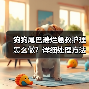 狗狗尾巴溃烂急救护理怎么做?详细处理方法解析(图2) 狗狗尾巴溃烂急救护理怎么做?详细处理方法解析(图2)