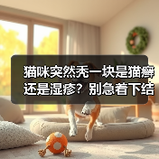 猫咪突然秃一块是猫癣还是湿疹?别急着下结论!(图1) 猫咪突然秃一块是猫癣还是湿疹?别急着下结论!(图1)