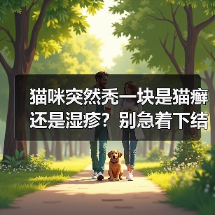 猫咪突然秃一块是猫癣还是湿疹?别急着下结论!(图3) 猫咪突然秃一块是猫癣还是湿疹?别急着下结论!(图3)