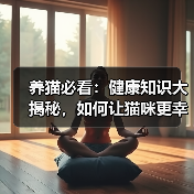 养猫必看：健康知识大揭秘，如何让猫咪更幸福？(图1)