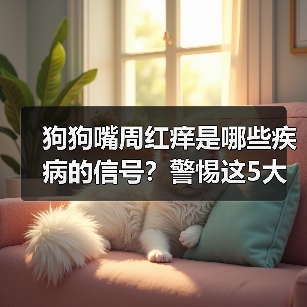 狗狗嘴周红痒是哪些疾病的信号？警惕这5大原因！(图1)