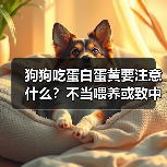 狗狗吃蛋白蛋黄要注意什么?不当喂养或致中毒(图1) 狗狗吃蛋白蛋黄要注意什么?不当喂养或致中毒(图1)