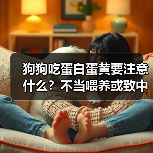 狗狗吃蛋白蛋黄要注意什么?不当喂养或致中毒(图4) 狗狗吃蛋白蛋黄要注意什么?不当喂养或致中毒(图4)