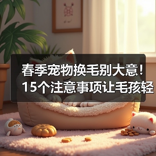 春季宠物换毛别大意！15个注意事项让毛孩轻松应对换毛期(图3)
