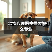 宠物心理医生需要报什么专业(图3) 宠物心理医生需要报什么专业(图2)