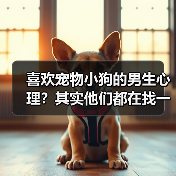 喜欢宠物小狗的男生心理？其实他们都在找一种陪伴(图2)