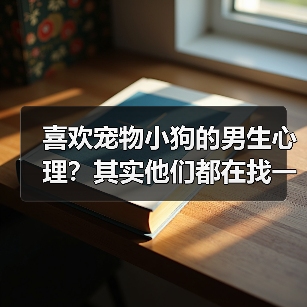 喜欢宠物小狗的男生心理？其实他们都在找一种陪伴(图3)