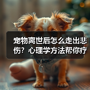 宠物离世后怎么走出悲伤?心理学方法帮你疗愈(图4) 宠物离世后怎么走出悲伤?心理学方法帮你疗愈(图4)