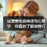 城堡宠物森林造句心理学:你真的了解宠物行为吗?(图3) 城堡宠物森林造句心理学:你真的了解宠物行为吗?(图3)