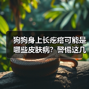 狗狗身上长疙瘩可能是哪些皮肤病?警惕这几种常见情况(图1) 狗狗身上长疙瘩可能是哪些皮肤病?警惕这几种常见情况(图1)