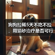 狗狗拉稀5天不吃不拉,用猫砂治疗是否可行?(探究主人在狗狗拉稀问题上使用猫砂的有效性)(图2) 狗狗拉稀5天不吃不拉,用猫砂治疗是否可行?(探究主人在狗狗拉稀问题上使用猫砂的有效性)(图2)