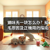 猫咪秃一块怎么办？掉毛原因及正确用药指南(图1)