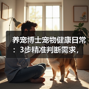 养宠博士宠物健康日常:3步精准判断需求,避坑方案全攻略(图4) 养宠博士宠物健康日常:3步精准判断需求,避坑方案全攻略(图4)