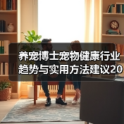 养宠博士宠物健康行业趋势与实用方法建议2
