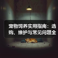 宠物饲养实用指南：选购、维护与常见问题全