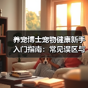 养宠博士宠物健康新手入门指南：常见误区与