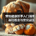 宠物健康新手入门指南：基础概念与常见误区