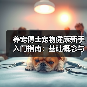 养宠博士宠物健康新手入门指南：基础概念与