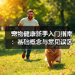 宠物健康新手入门指南：基础概念与常见误区解决方案(图4)
