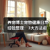 养宠博士宠物健康日常经验整理：3大方法避