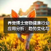 养宠博士宠物健康行业应用分析:趋势变化与实用建议(图2) 养宠博士宠物健康行业应用分析:趋势变化与实用建议(图2)