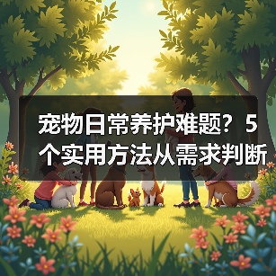 宠物日常养护难题?5个实用方法从需求判断到使用维护(图1) 宠物日常养护难题?5个实用方法从需求判断到使用维护(图1)