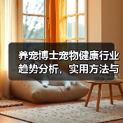 养宠博士宠物健康行业趋势分析，实用方法与